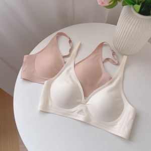 ไร้รอยต่อบาง ตาข่าย Deep V Bralette Light ระบายอากาศได้ดี ไนลอนถ้วยคงที่ ผู้หญิง ชุดชั้นในสบายตลอดทั้งปี