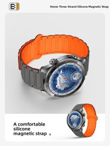 BKHK | Replacement Magnetic & Buckle Sports Strap Silicone Sweatproof Watchband