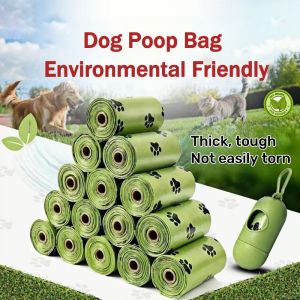 10PCS Dog Poop Bags Biodegradable Disposable Diaper Dispenser Plastic Bag Pet Garbage Rubbish Bag