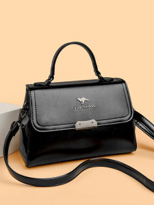 Soft Leather Square Shoulder Bag Casual Versatile Womens Bag British Style Fashionable Handbag Casual Crossbody Bag