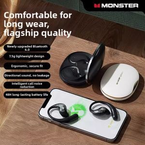 monster | Bluetooth 6.0 Over-Ear Headset Comfortable and Call Noise Reduction