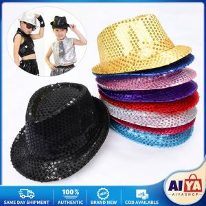 Adult and Childrens Sequined Jazz Hats for Men and Women Stage Dance Hats Hip Hop Caps Fashion Hat