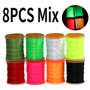 100Yard 200D UV Fly Thread Premium Big Strong Durable Fly Tying Thread For Saltwater Salmon Bass Flies Tying Thread Material