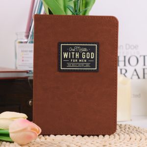 One Minute with God for Men 365 Devotions Brown Faux Leather Flexcove Books