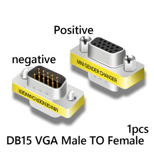 DB15 Adapter 90/270 Degree VGA Male to Female 15 Pin 3 Rows Monitor Projector Computer Connector up down Elbow Video Cable Adapt