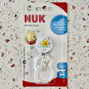 Adorable NUK Baby Pacifier Chain Anti-Loss Silicone Clip Chain for Infants above 0 Months Cute Soothing Pacifier Strap