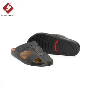 Dép Rọ Nam Da Bò Bít Mũi SIGOURNEY Đế Khâu Lót Da Cực Bền DN-116 Bảo Hành 18 Tháng