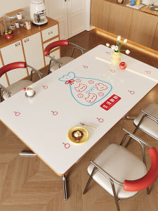 ovzf | Heat Resistant Waterproof No-Wash PVC Soft Glass Dining Table Pad