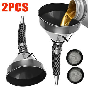 Car Engine Refueling Funnels with Filter Extension Pipe for Auto Motorcycle Truck