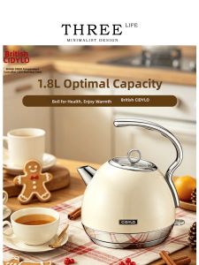 Cidylo | Automatic Power-off Stainless Steel Kettle 1.8L