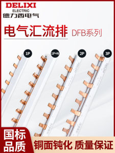 Delixi Air Switch Copper Row Circuit Breaker 1P 1P + N 2P Air Open Terminal Block Wiring Terminal Bus