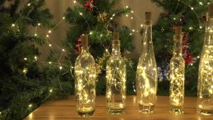 2/5/10PC 2M20LED DIY Wine Bottle Lights Battery Powered Copper Wire LED String Lights for Home Bar Wedding Party Bedroom Decor