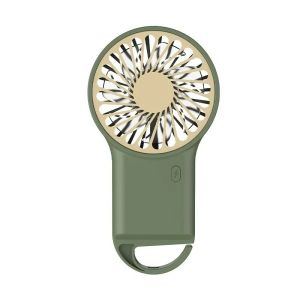 Quạt Mini Cầm Tay Có Thể Gập Lại Sạc USB Sử Dụng Trên Máy Tính Để Bàn Có Móc Thiết Kế Hoạt Hình Dùng Cho Leo Núi Ngoài Trời Văn Phòng Tại Nhà