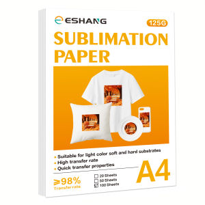 100 Sheets A4 Sublimation Paper Heat Transfer Paper for Inkjet Printer 125g Sublimation Blanks Paper Material DIY T-Shirts Mugs