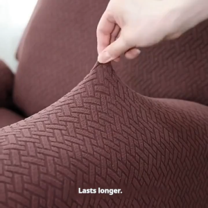 Recliner Sofa Cover Lazy Chair Solid Color Cushion Cover Sofa Cover 1/2/3/4 Seat Waterproof Leaf Texture Sofa