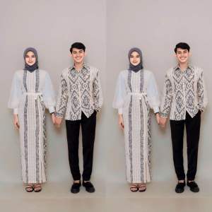 PADMA COUPLE TENUN WHITE - DRESS TENUN TERBARU
