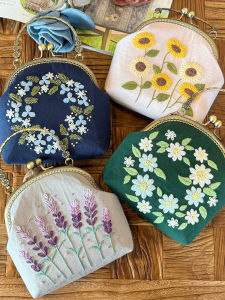 Handmade Embroidery DIY Material Kit Cube Bag Embroidery Art Heritage Craft Three-dimensional Embroidery Home Fabric Sewing