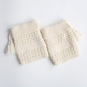 Autumn and Winter Thickening Warm Short Knitted Tassel Foot Sock