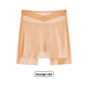 miiow | Ultra-Thin Seamless Womens Safety Pants Underwear High-Waist Briefs Prevent Exposure Bottoms One-Step Process Cotton Crotch