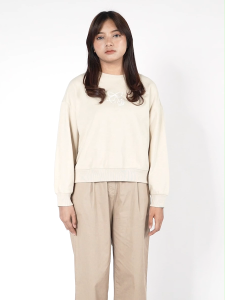 3Second Jaket Wanita Crewneck Sweatshirt Regular Fit Baby Terry Camila HP-C011224