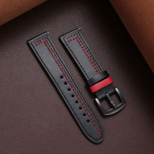 Leather Band for Samsung Galaxy Watch 7/6/5/4/4 6 classic/5pro/Active 2 20mm 22mm Watch Strap for Huawei Watch GT 4/2/3/pro