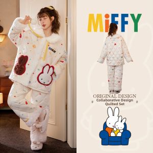 GONGDIE | Thermal Cotton Lined Sleepwear Cute Cartoon