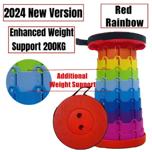 Folding Stool Outdoor Fishing Retractable Stool Adjustable Shrinking Small Bench Ultra-Light Queuing Stool