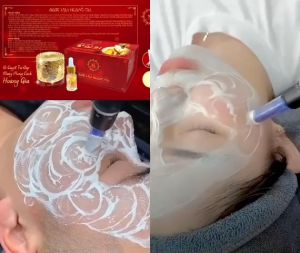 Cấy trắng lụa hoàng gia cấy trắng da tái tạo da hư tổn se khít lỗ chân lông