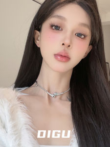 Digu Snake Shaped Necklace Short Style Full of Diamonds Luxury Sensation Year of Snake Unique Design Clavicle Chain Fashion Jewelry