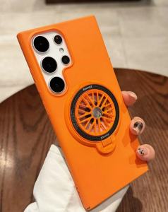 Luxury For Magsafe Wireless Charging Phone Cases For Samsung Galaxy S23 S24 Ultra Plus Cover for Samsung Galaxy S23Ultra S23Plus S24Plus S24Ultra Case 360 Full Protection Shockproof Case Ring Holder With Rotating Ring Holder Stand For S23Ultra Case