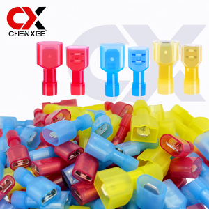 Nylon Spade Quick Disconnect Connectors Kit Electrical Insulated Terminals Male/Female Spade Wire Crimp Terminal Assortment