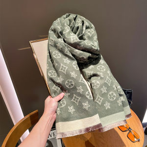 High-End Womens Cashmere Imitation Scarf Thick Warm Winter New Style Dual-Purpose Air Conditioned Room Shoulder Shawl