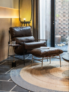 PURPLELEAF | Retro Reading Armchair Leather