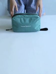 Portable Large Capacity Toiletries Bag Cosmetic Storage Bag with Waterproof Cover for Travel Camping Glamping Outdoor
