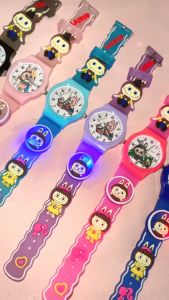 PROMO TERBARU!!!!! Jam Tangan Anak "Labubu" dengan Desain Karakter Lucu Lengkap Strap Tombol Lampu