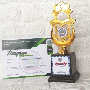 Piala Lomba Tropy dan Sertifikat Penghargaan Piagam Kejuaraan Tropi Duplikat Lengkap