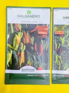 Benih Cabai unggul SHYPOON lebih tahan virus 5-10 buah/cabang dari HALBANERO. Isi 10gram