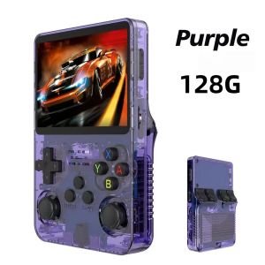R36S Retro Handheld Video Game Console Linux System 3.5 Inch IPS Screen Portable Pocket Video Player R35S 128GB Games