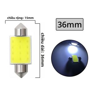 10 Chiếc Trắng 12SMD 12V LED Dome Festoon Đèn C5W C10W COB 31mm-39mm Đa Năng Ô Tô Biển Số Thân Cây Đèn Đọc Sách