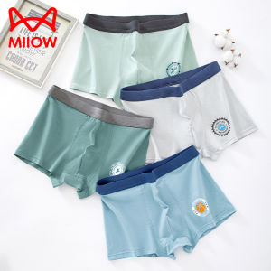 Quần lót nam MiiOW Catman làm bằng vải cotton dáng đùi ngắn mỏng