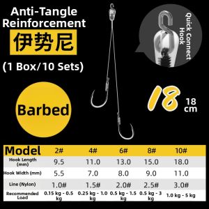 Ewitgo | Fast Attach Double Hook Fishing Line 18cm