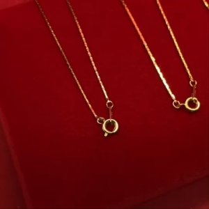 สร้อยคอทองเค งานแฟชั่น ตะขอสปริง ความยาว 14 นิ้ว ใส่ในชีวิตประจำวันได้