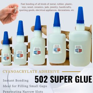 502 Super Glue Cyanoacrylate Instant Strong Quick Dry Adhesive for Caremic Plastic Crafts Jewelry Toys Shoes 10/20/35/50/100g