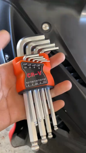 แมตต์อัลเลนประแจ 9 ชิ้นชุดแบนหัวลูกบอลเครื่องมือฮาร์ดแวร์พลัมซัลเลนมืออัลเลน