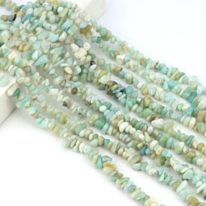 5-8mm Natural Colorful Amazonite Irregular Shape Beads Freeform Chips Gravel Spacer Bead for Jewelry Making Bracelet Necklace