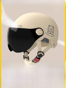 MONLEYTA | German Womens Motorcycle Helmet Breathable All-Season 3C Certified Hair Unpressed Safe Riding Electric Vehicle Helmet