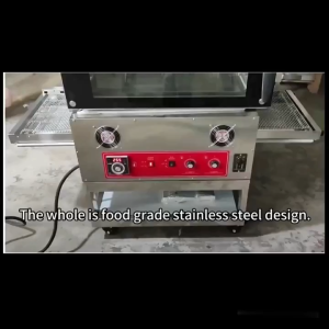 Commercial Electric 18" Capacity Conveyor Pizza Oven Belt Chain Type Baking Heavy Duty Material