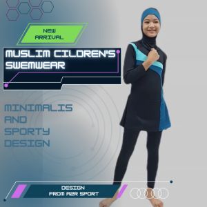Baju Renang Anak SD Muslimah Baju Renang Blouse 1 Anak SD  Perempuan Hijab Muslim