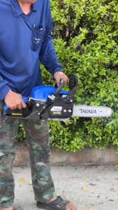 เครื่องเลื่อยยนต์ เลื่อยไม้ ตัดไม้ TAKARA 5800 น้ำมันผสม พร้อมโซ่บาร์11.5 แรง วัสดุงานดี สวย