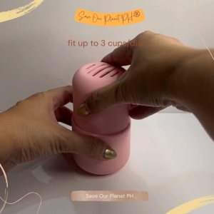 Save Our Planet PH♥️ Menstrual Cup/Disc Sterilizer Cup - Microwave Safe Silicone Container